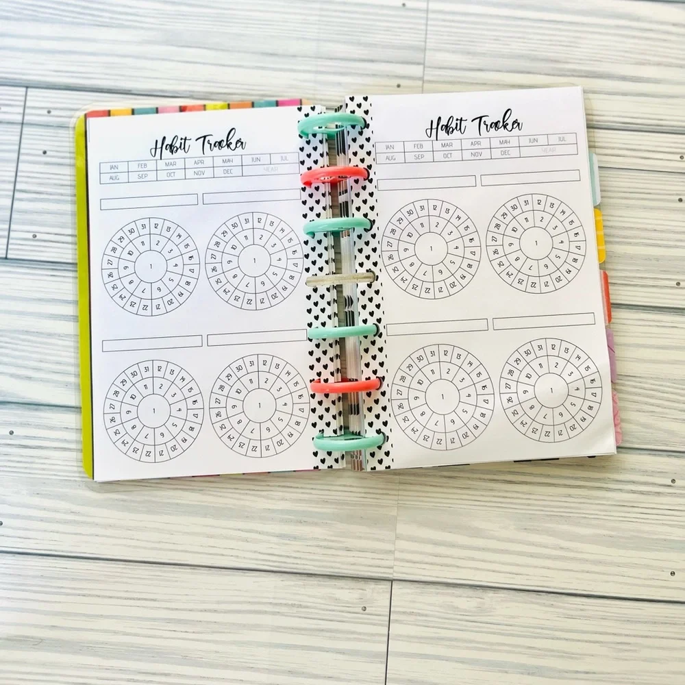 Happy planner mini size set monthly and weekly Layout Disney Mickey and Minnie